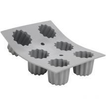 Moule pour 6 mini cannelé en silicone elastomoules - De Buyer