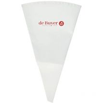 De Buyer Pasticceria sac a Poche in Cotone, L 30 cm, 4856.30, Acciaio Inossidabile, Bianco, 18.5 cm