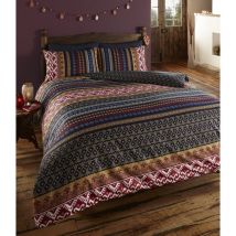 De cama set copripiumini di lusso con stampa etnica/indiana, in poliestere, multicolore, singolo