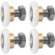 Rouleau De Porte Coulissante, 4 Pcs Rouleaux De Douche, Coureurs De Douche, Rouleau Roulette Roue ​pour Porte De Douche Roulettes Coulissantes Porte 