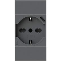 Prise USB composable – P40 USB 3.0A – Gamme de plaque, Mode de pose électricité – 4 Box