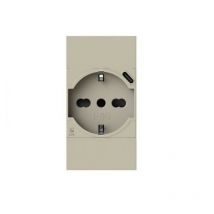 Prise bipasso et schuko 4box P40 avec usb 3.0A Bticino Living Now 4B.KM.P40.USB