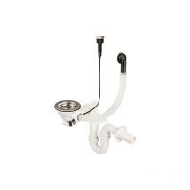 Zxy 9972 siphon pour évier en granit avec cuve simple gris - Deante