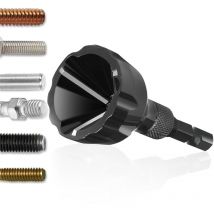 D'ébavurage Externe Fraise Métal, 3 à 20 mm Ebavureur Réparer Les Vis, Ebavureur Tige Métallique Filetée, Outils pour Réparation de L'acier, du