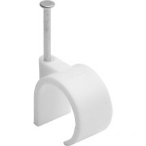 700416 - Grapas para Cable ø 20 a 25 mm Blanco Bolsa de 50 - Debflex