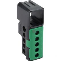 707357 - Bloque de Terminales de Tierra 5 Bornes Verde - Debflex
