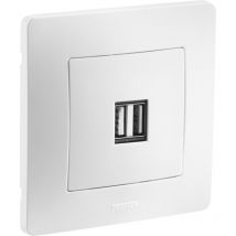 749525 - Caly Toma Usb Doble Blanco - Debflex