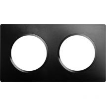Casual evo plaque de finition 2 postes noir intense - Debflex