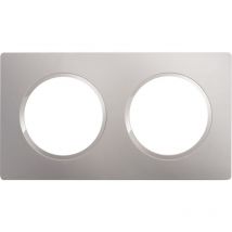 Casual evo plaque de finition 2 postes gris platine - Debflex