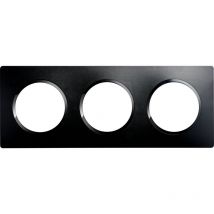 Casual evo plaque de finition 3 postes noir intense - Debflex