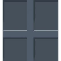 Debona - Heritage Wood 3D Effect Panel Wallpaper Blue Wooden Panel