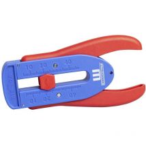 Weicon - 51000002 pince à dénuder de précision s/câble de 0,16-0,8 mm ø/éplucheur rapide, rouge/bleu