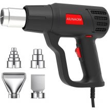 Centifree - Décapeurs Thermiques 2000W Pistolet à Air Chaud 50°C650°C Contrôle de Température Sans Paliers + 2 Débit d'air Protection Contre Les
