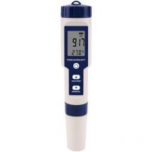 5 in 1 Wasserqualitätstester Digitaler Messanalysator Detektor ph/ tds/ ec/ Temperatur/ Salzgehalttest IP67 -Widerstands Hintergrundanzeige - Decdeal