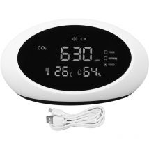 Decdeal Co2 -detektor Hohe Genauigkeit Hd Lcd Display Wiederaufladbare Tragbare Kohlendioxidluftqualität Thermometer Hygrometer