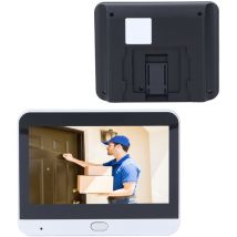 Decdeal Drahtlose Videotürklingelkamera 3mp 1080p Pir -bewegungserkennung Smart Security Mit 4,3 -zoll -bildschirm