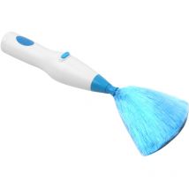 Decdeal - Handbatteriebetriebener elektrischer Spin Duster Feather Retractable Mikrofaser-Reinigungsbürste Handstaubentfernungswerkzeug mit 2 Köpfen