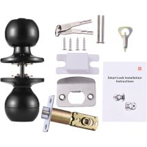 Decdeal Smart Lock Keyless Eingangstür Fingerabdruckknauf Ty App Remote-betriebstyp-c-anschluss Wiederaufladbarer Akku Bt 3-in-1 Fingerabdruck/taste/