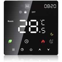 Decdeal - Smart Thermostat für Home Touchscreen Programmierbare Temperatursteuerung IP20 Schutz Auto/Manuelles Modus Digital 16A Elektrische