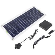Decdeal Solarwasserpumpe Kit 30w Polysilicon Panel Brunnen Für Sonnenbetriebene Teichhydroponik -gärten
