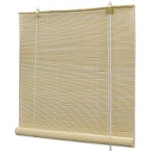 Fimei Store roulant en bambou 140 x 220 cm Naturel
