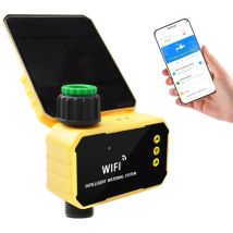 Decdeal - Tuya Wifi Intelligente Gartenbewässerungssteuerungsvorrichtung Auto Wassersparung Controller Solar Angetriebener Außenanlagen -wässerung 