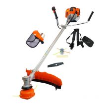 Decesplugiatore a Scoppio 48cc Barra Fissa 32mm + Visiera + Testa in alluminio + Disco triturare