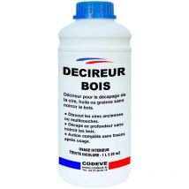 Decireur Bois - 1 l - Codeve Bois - Pour Le Décapage De La Cire, Huile Ou Graisse Sans Noircir Le Bois.