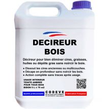 Codève Bois - Decireur Bois - 4x5 l - Codeve Bois - Pour Le Décapage De La Cire, Huile Ou Graisse Sans Noircir Le Bois.