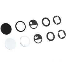 Pix Deckelset mit Schwenkdeckel und Zierring schwarz