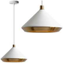 Toolight – Pendelleuchte – Metall und Glas – E27 – 60W – IP20 – Höhenverstellung – für Küche, Wohnzimmer, Kinderzimmer