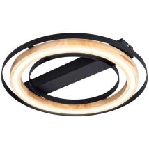 Nowa - Deckenlampe Deckenleuchte Wohnzimmerlampe natur Bambuslampe dimmbar led d 46 cm