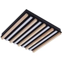 Deckenlampe "firka" Aus Holz Dimmbar Mit Fernbedienung Für Wohnzimmer & Esszimmer Von Lindby