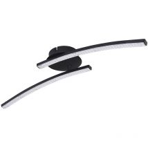 Deckenlampe led Leuchte Kristall Spots beweglich Metall-Schwarz cct Schalter