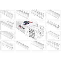 Deckenleisten aus hdps - hochdichtes Styropor, leicht & schlagfest Cosca Stuckleisten ck: 2 Meter / 1 Leiste, CK11 - 44 x 44 mm