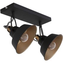 Mexlite - wandleuchte - Nove - schwarz - metall - aufbauleuchte -