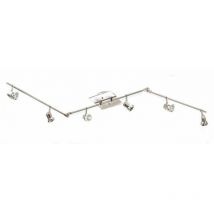 Deckenleuchte 6 Lichter arco nickel / satin Cristalrecord 014-2000-6-053
