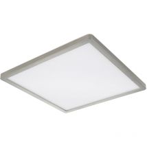 Globo - Deckenleuchte Badezimmerlampe Deckenlampe led IP44 3 Lichtstufen Nickel 29x29