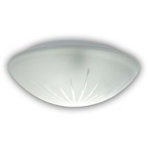 Niermann - Deckenleuchte / Deckenschale rund, Schliffglas satiniert, ø 30cm