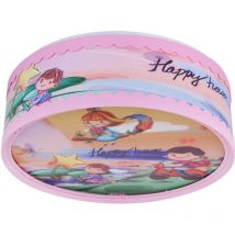 Kinder Decken Leuchte Strahler bunt Mädchen Motiv Lampe Spiel Zimmer Beleuchtung Globo 15735D