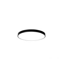 Deckenleuchte rund 40 x 6 cm – Schwarze Metallkante – led