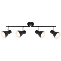 Deckenleuchte Spotleuchte Retro schwenkbar E14 25 w schwarz Metall Briloner