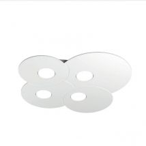 Top-light - Toplight Cloud 4-flammige runde Deckenleuchte mit GX53-Fassung, weißer Rahmen, modernes Design 86x37x3cm