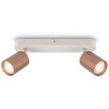 B.k.licht - Deckenstrahler Deckenleuchte Deckenlampe Schlafzimmer Schwenkbar 2-flammig