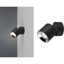 Deckenstrahler GUAYANA – Schwarz matt – Ø 9cm – Metall – Höhe 12cm – Dimmbar – Schwenkbar – 10 Watt