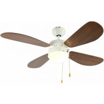 Aireryder - Deckenventilator Classic 105 cm Weiß / Nussbaum