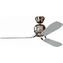 Deckenventilator Industrie II Chrom mit Wandschalter