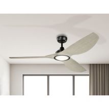 Deckenventilator Imari Mit Led Licht - Flügel In Holzoptik Weiß, Ø 165cm