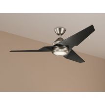 Deckenventilator jade mit Licht und Fernbedienung, Schwarz-Silber, ø 152cm