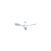Deckenventilator Kota mit einstellbarem CCT-Licht und Ø132-Steuerung, 3 Flügel dc Weiß